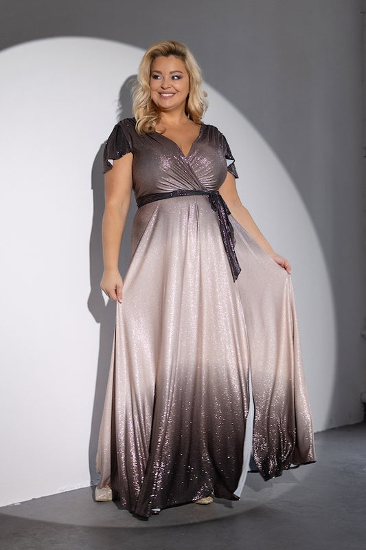 Sukienka LUMIRA Cappuccino Ombre Plus Size