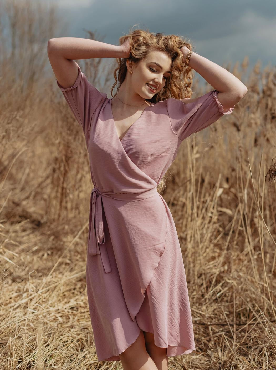 sukienka kopertowa plus size