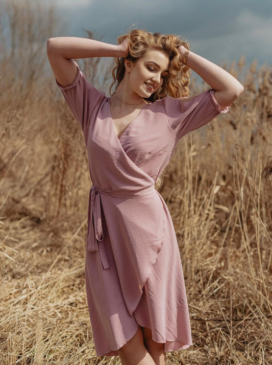 sukienka kopertowa plus size