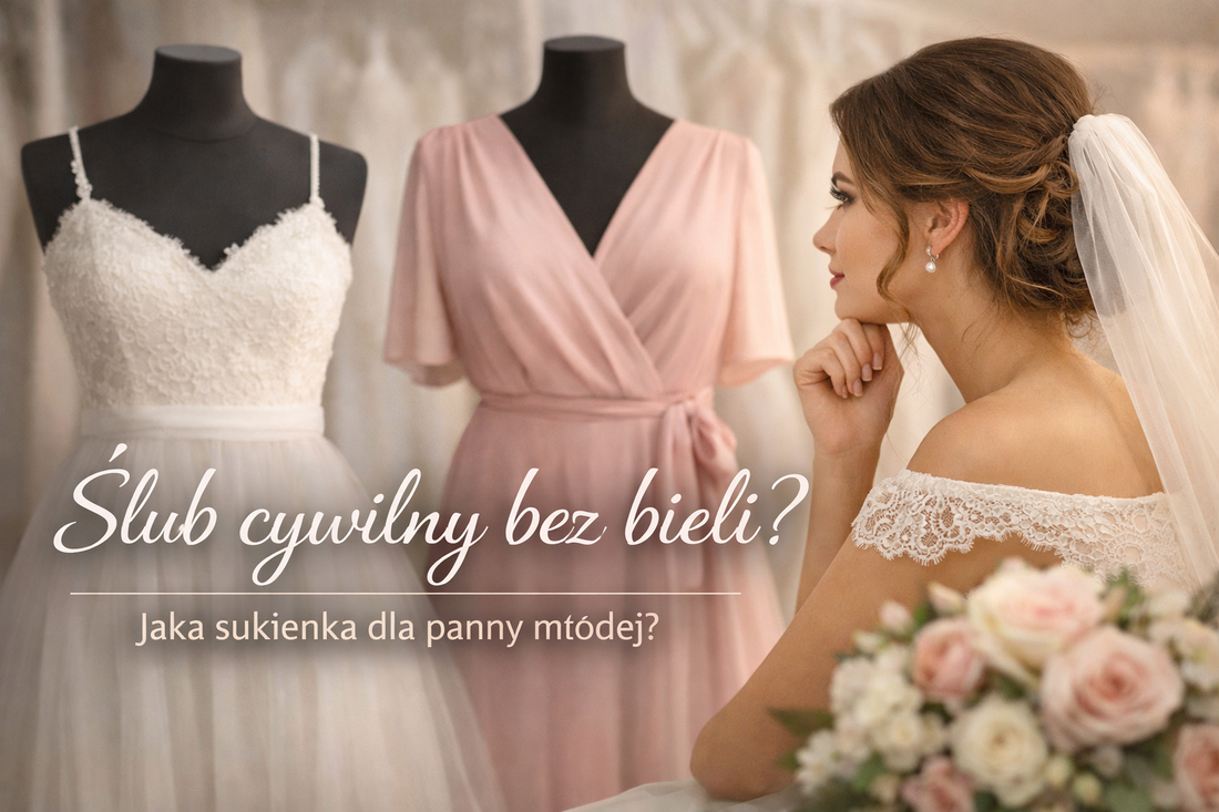 Ślub cywilny bez bieli? Sprawdzamy, czy panna młoda musi mieć białą sukienkę